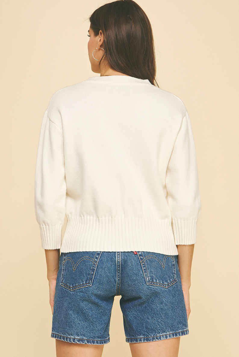 Love Letter Embroidered Sweater