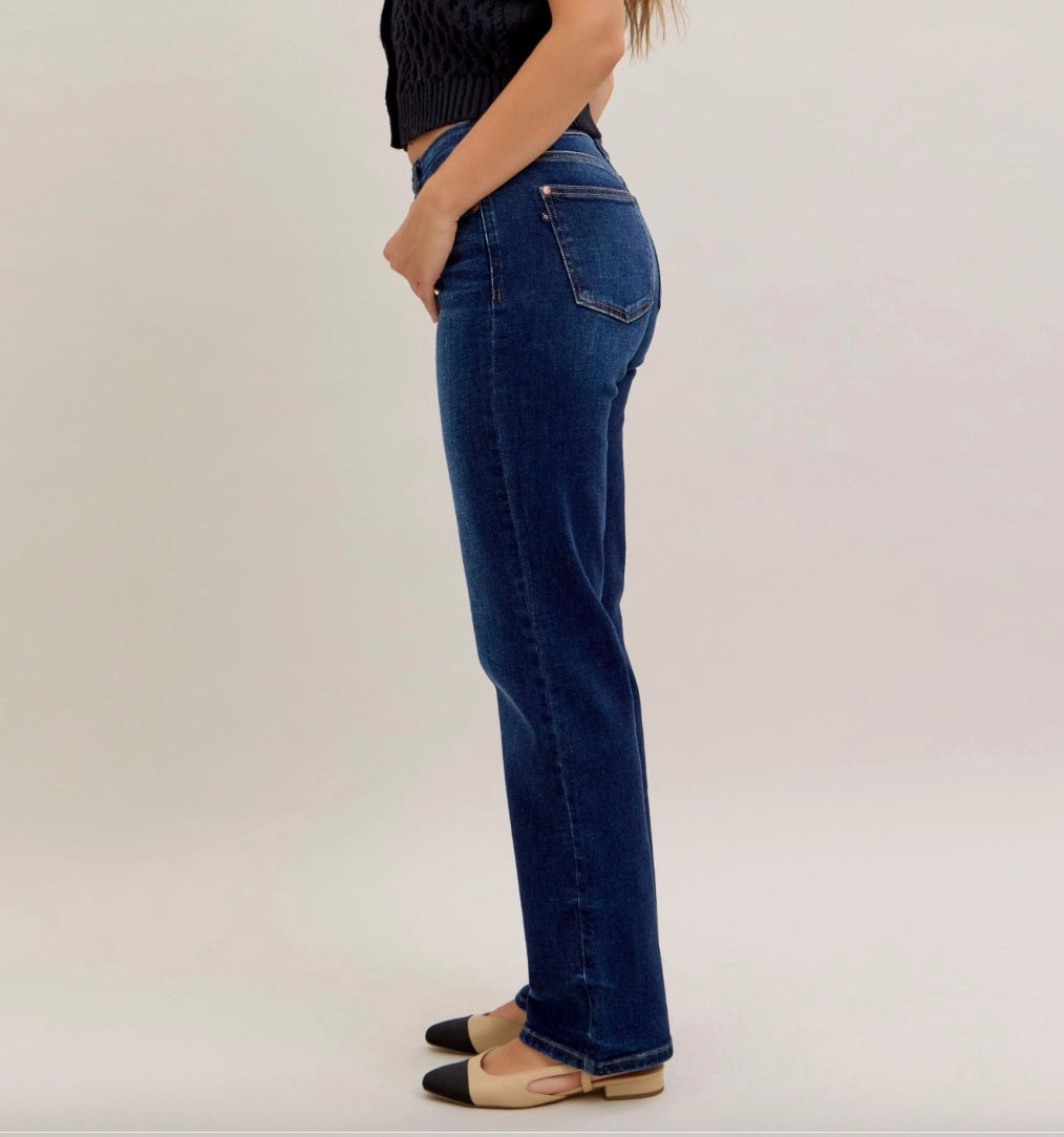 Judy Blue The Everyday Icon Dark Wash Straight Leg Jeans