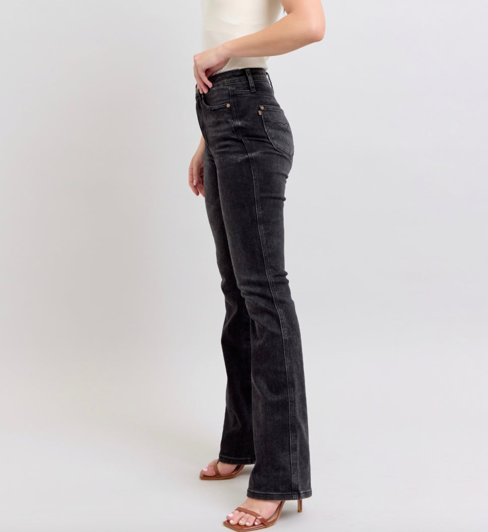 Judy Blue High Waist Tummy Control Bootcut Jeans (S-R-L Inseam)