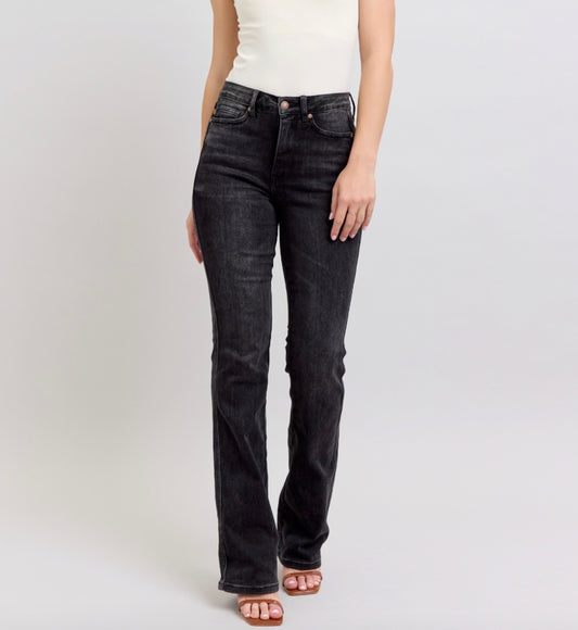 Judy Blue High Waist Tummy Control Bootcut Jeans (S-R-L Inseam)