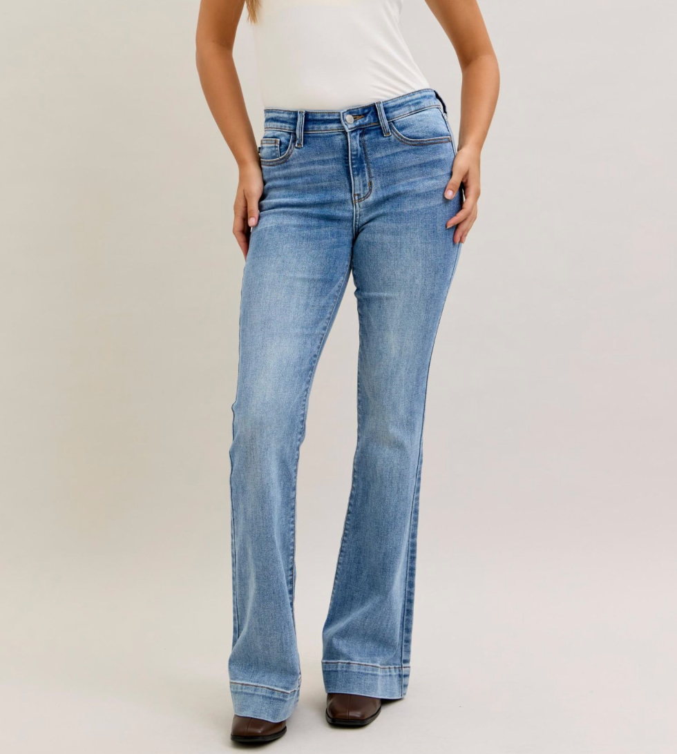 Everyday Ease Mid Rise Flares