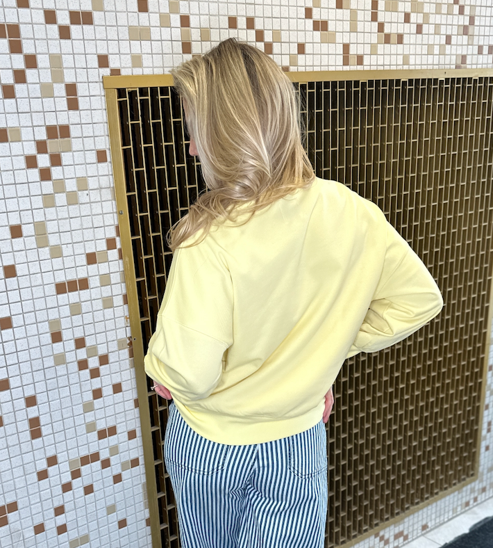 Sunshine & Sips Sequin Sweatshirt