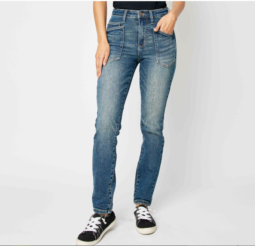 Judy Blue High Waist Classic Relaxed Fit Jeans