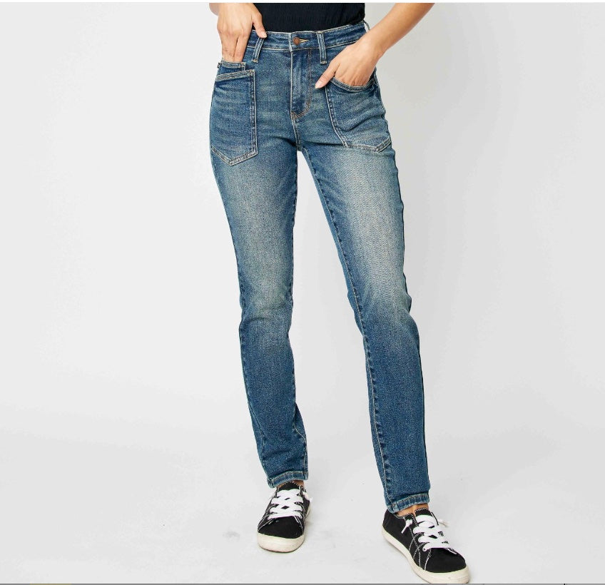 Judy Blue High Waist Classic Relaxed Fit Jeans