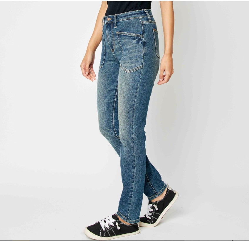 Judy Blue High Waist Classic Relaxed Fit Jeans