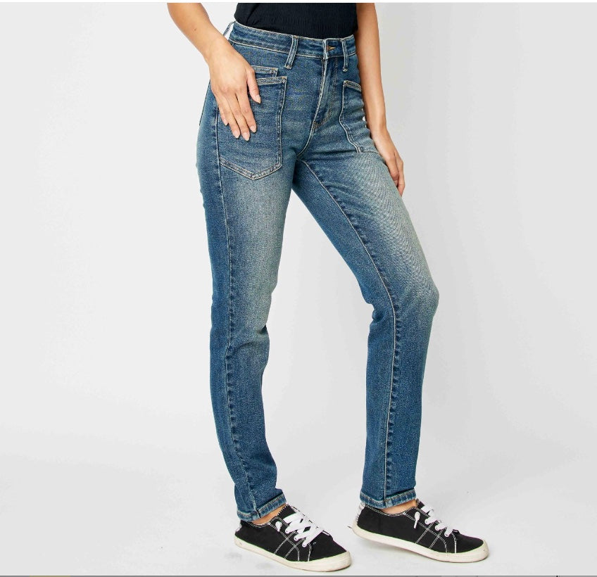 Judy Blue High Waist Classic Relaxed Fit Jeans