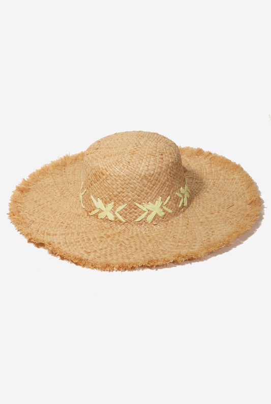 Natural Raffia Weave Sun Hat