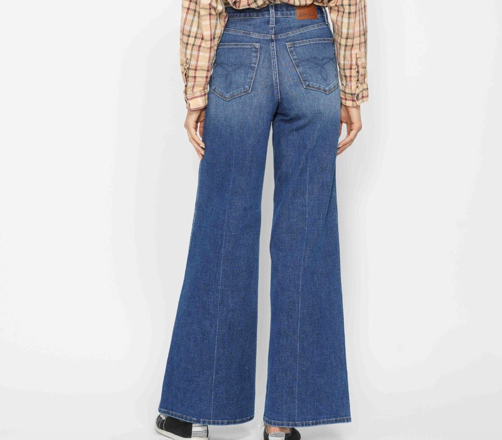 Judy Blue Quinn High Waist Tummy Control Retro Wide Leg Jeans