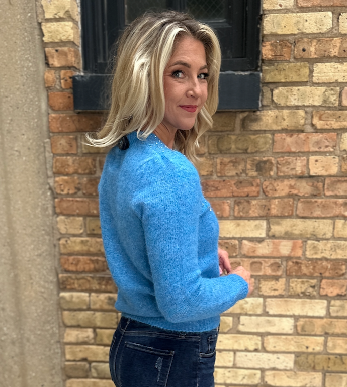 Electric Glam Crystal Sweater