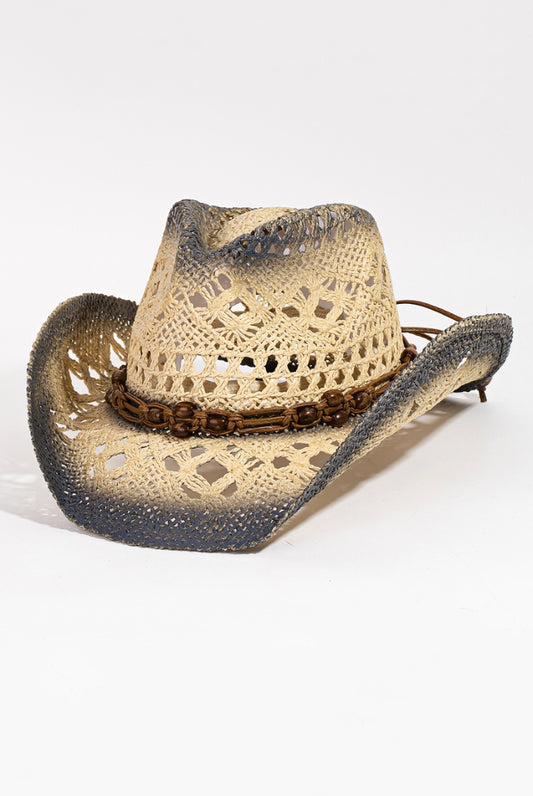 Braided Straw Fashion Cowboy Hat