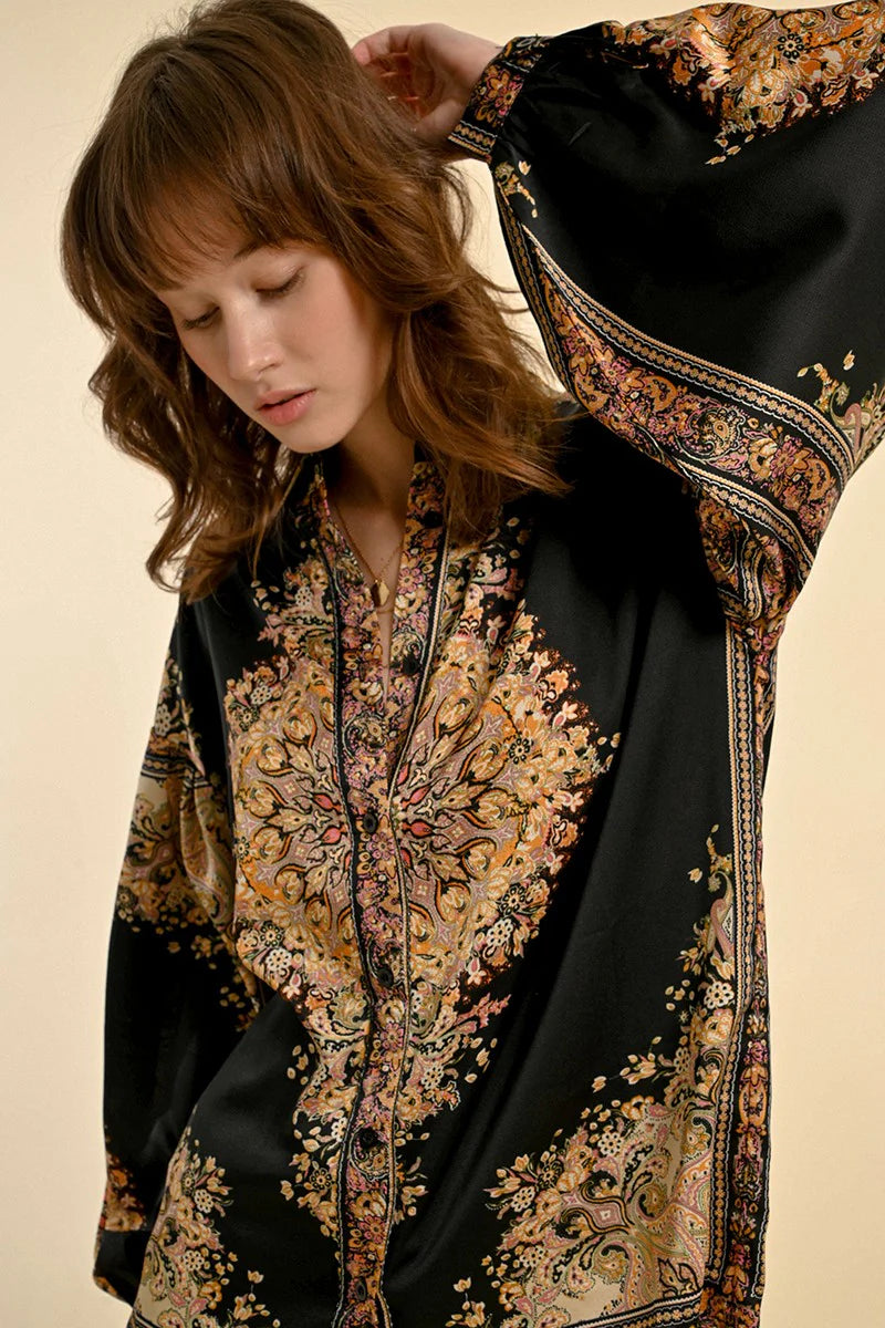 Indie Flair Puffed Sleeve Blouse Pizzazz Beloit