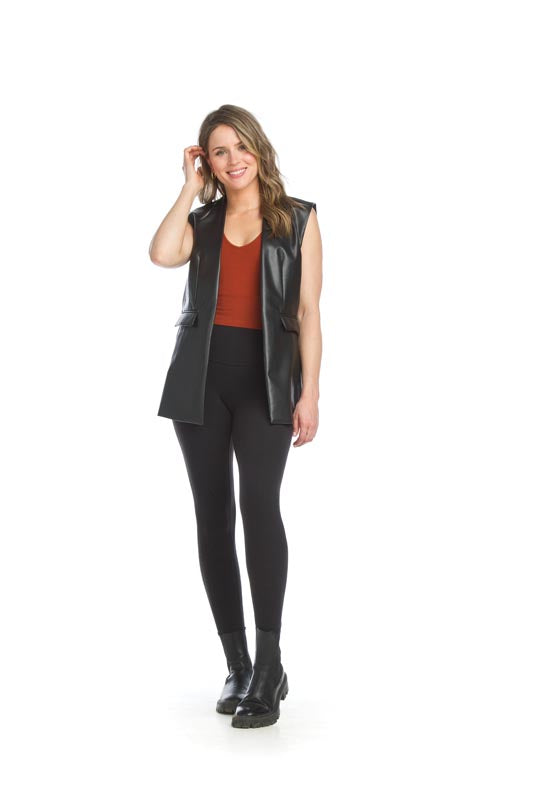 Faux Leather Vest