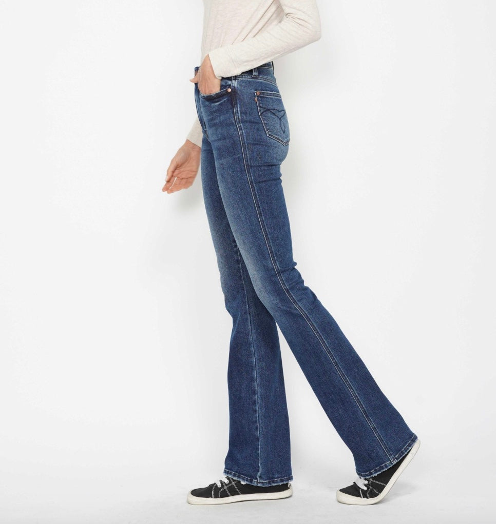 Judy Blue High Waist Embroidered Pocket Tummy Control Bootcut Jeans Pizzazz Beloit