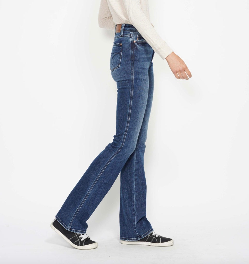 Judy Blue High Waist Embroidered Pocket Tummy Control Bootcut Jeans Pizzazz Beloit