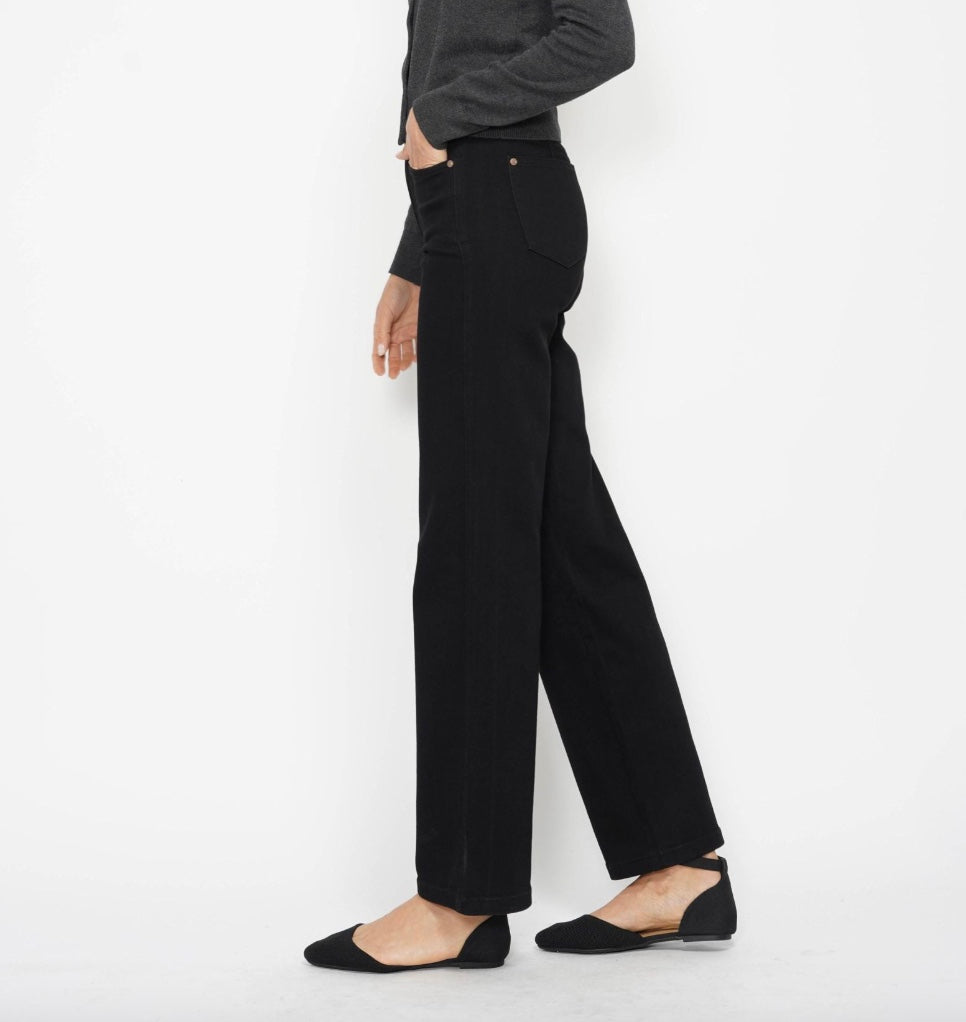 Judy Blue High Waist Tummy Control Jet Black Straight Leg Jeans  Pizzazz Beloit