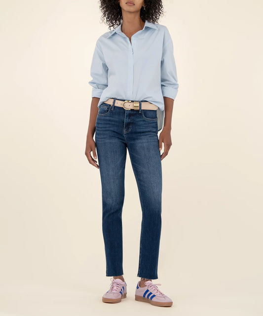 Kut From The Kloth Rachael High Rise Mom Raw Hem