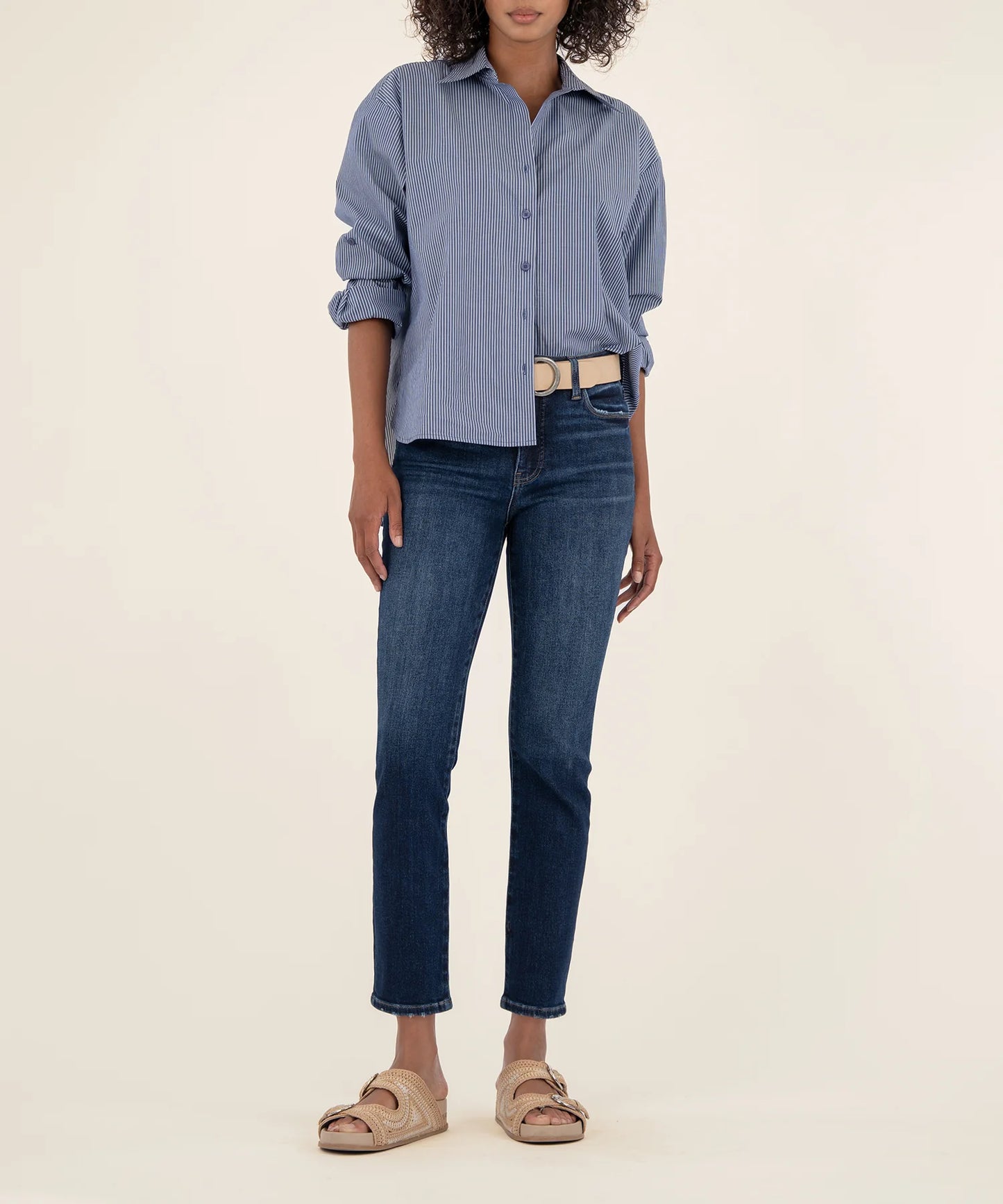 Kut From The Kloth Reese High Rise Ankle Straight Leg