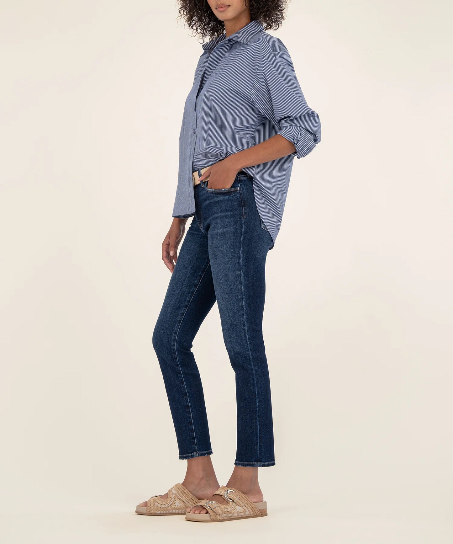 Kut From The Kloth Reese High Rise Ankle Straight Leg