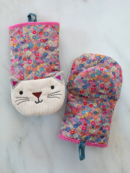 Natural Life Cat Midi Oven Mitt