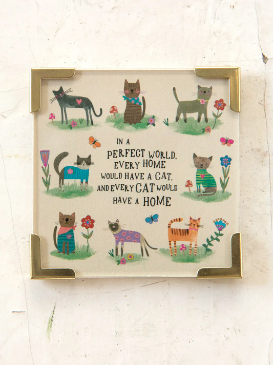 Natural Life Every Cat Has A Home Corner Magnet