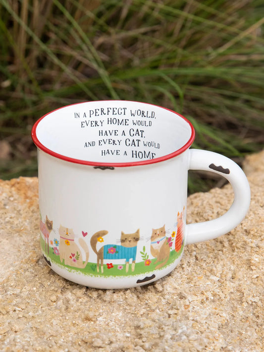 Natural Life Every Home Has A Cat Camp Coffee Mug