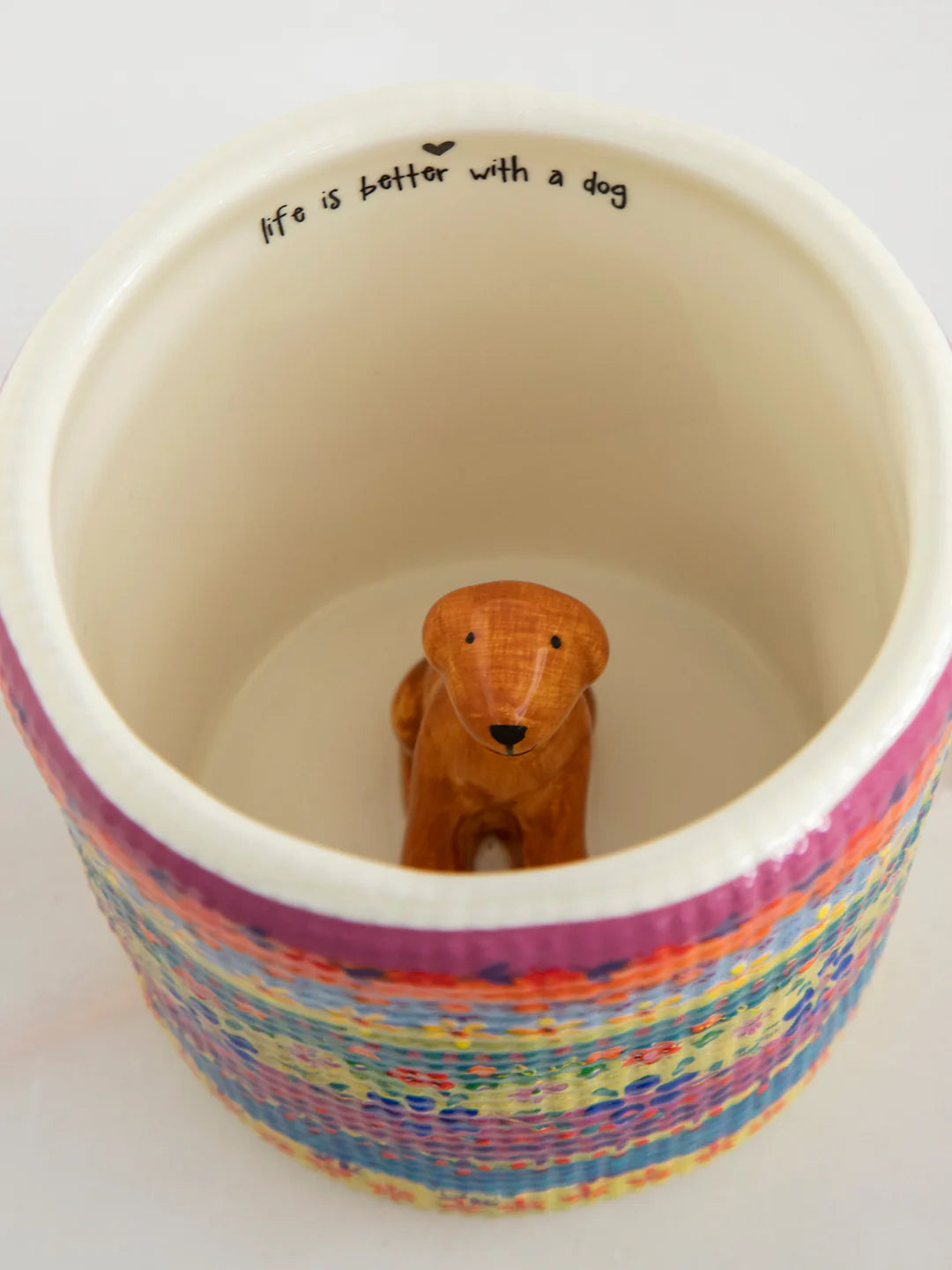 Natural Life Dog Peek-A-Boo Coffee Mug