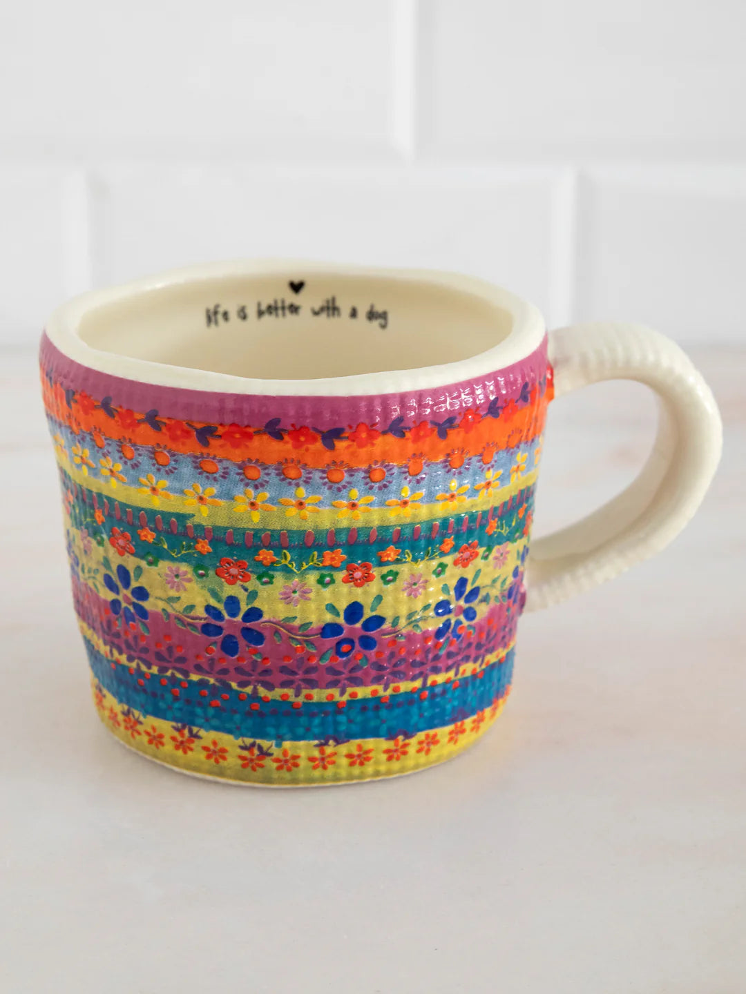 Natural Life Dog Peek-A-Boo Coffee Mug