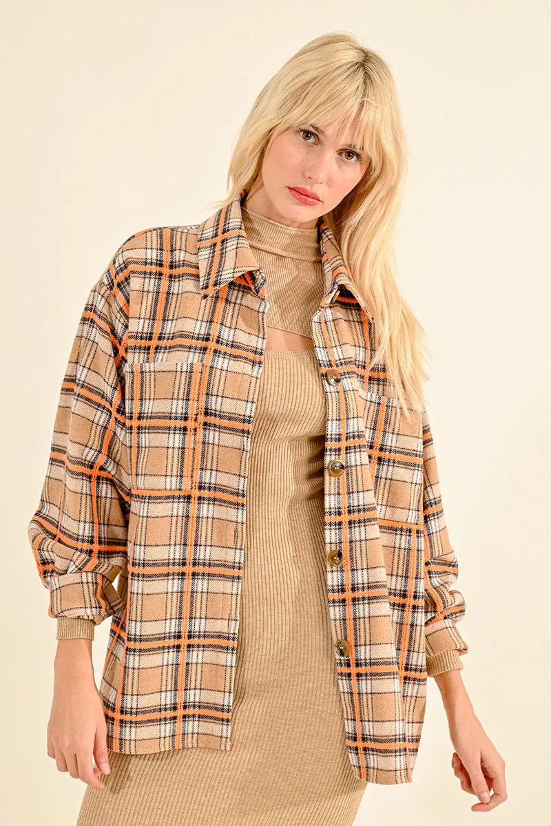 Must Have Relaxed Fit Checkered Boyfriend Shirt Pizzazz Beloit