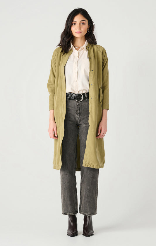 Olive Longline Drapey Bomber Jacket Pizzazz Beloit