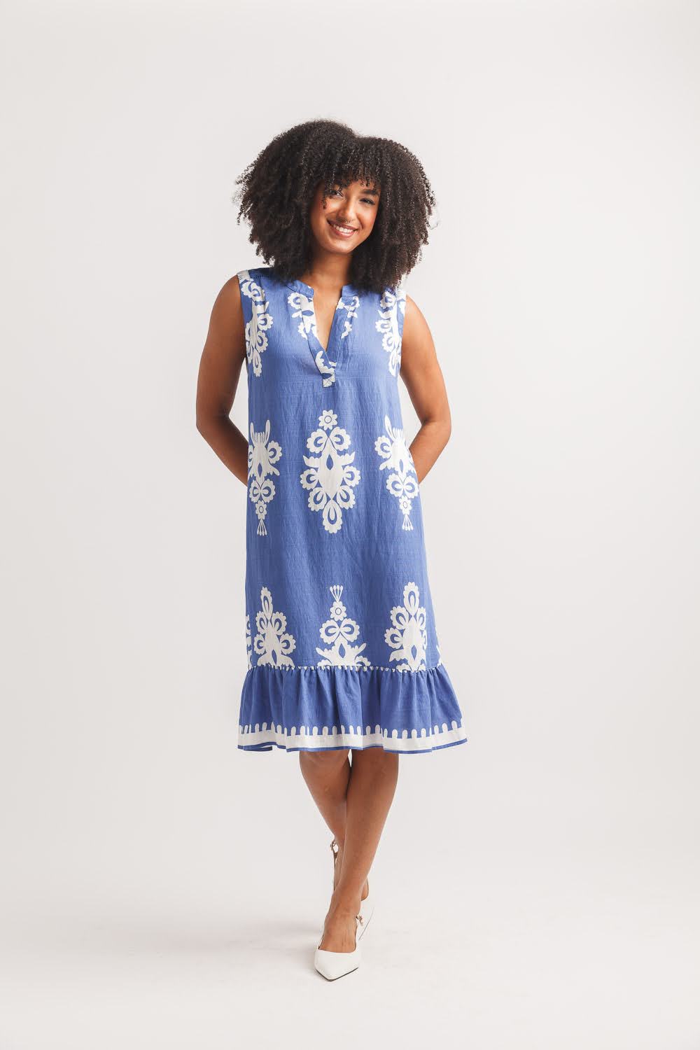 Pattern Play Ikat Shift Dress