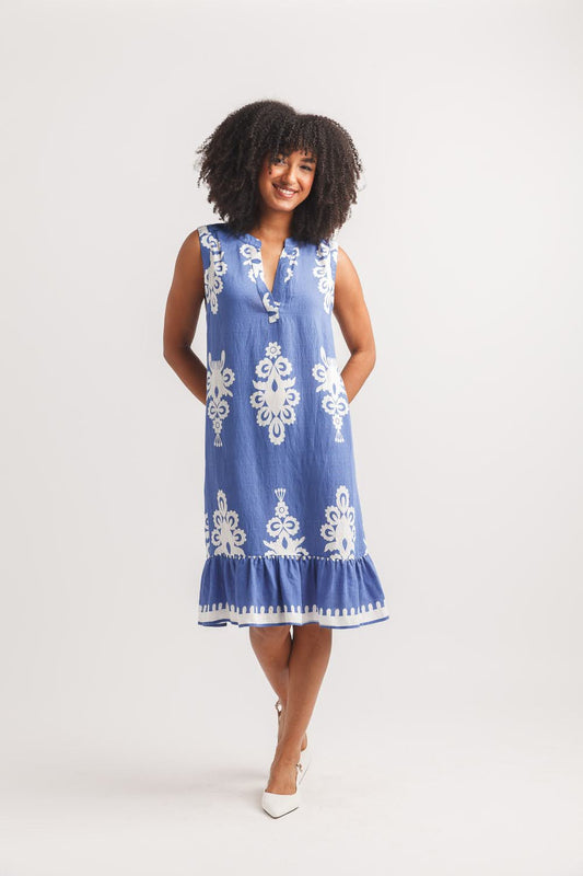 Pattern Play Ikat Shift Dress