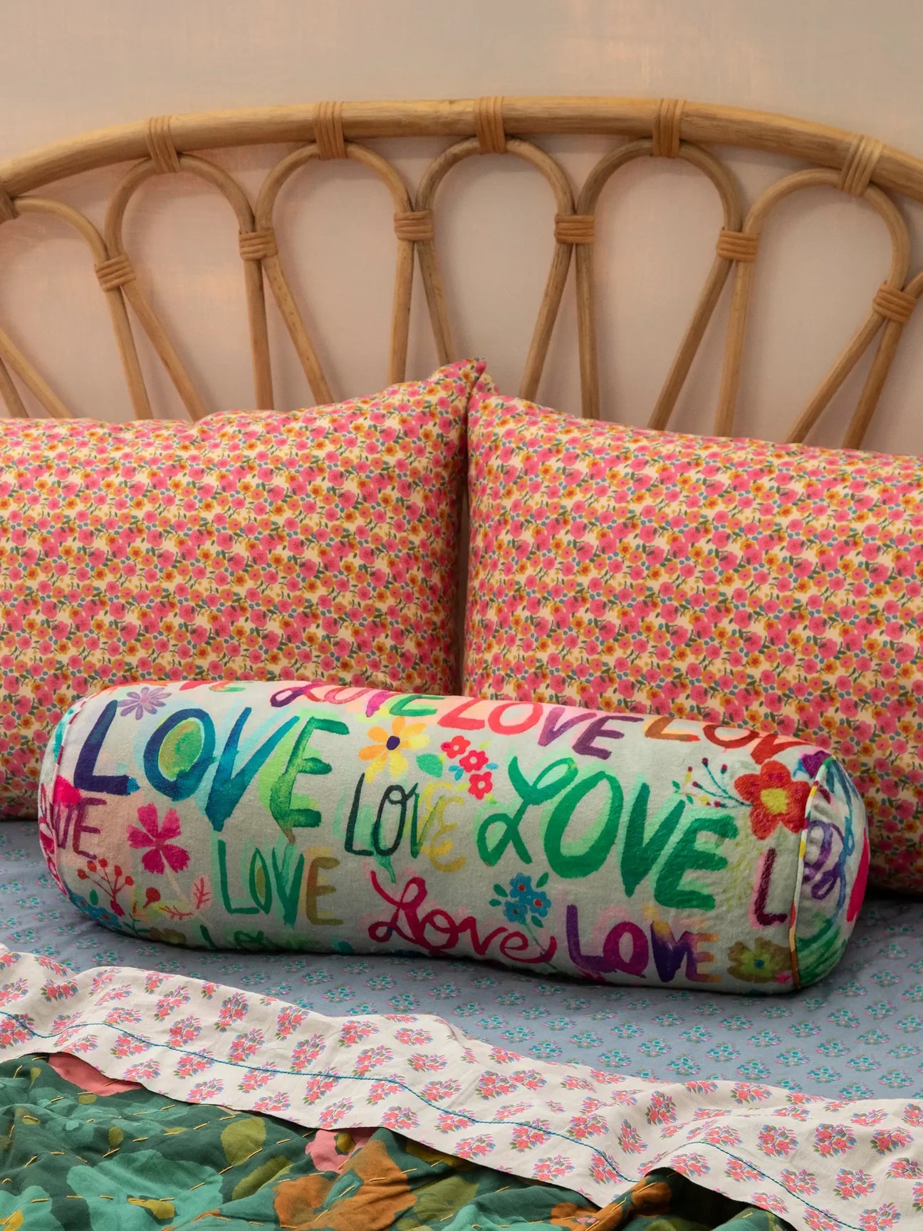 Love Cozy Bolster Pillow