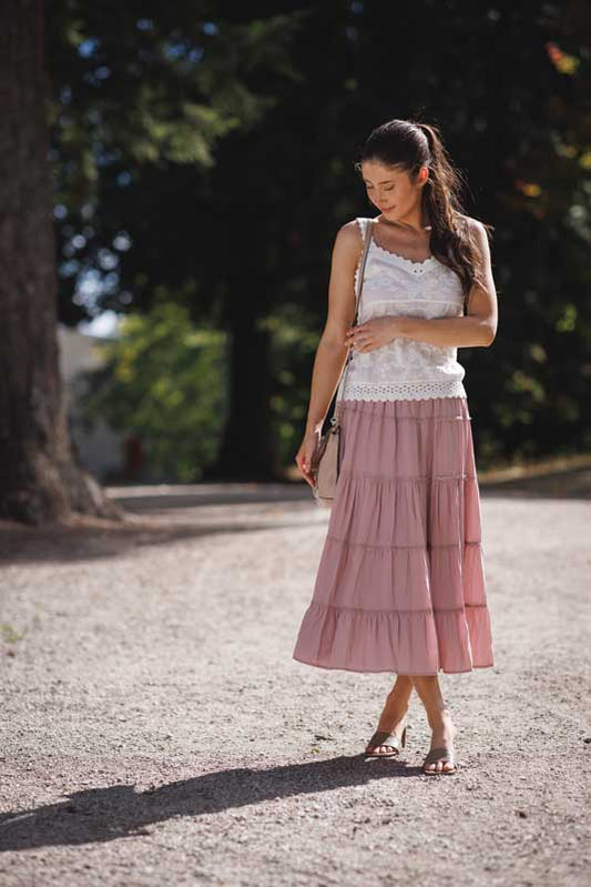 Elegant Embroidered Cotton Tank Top