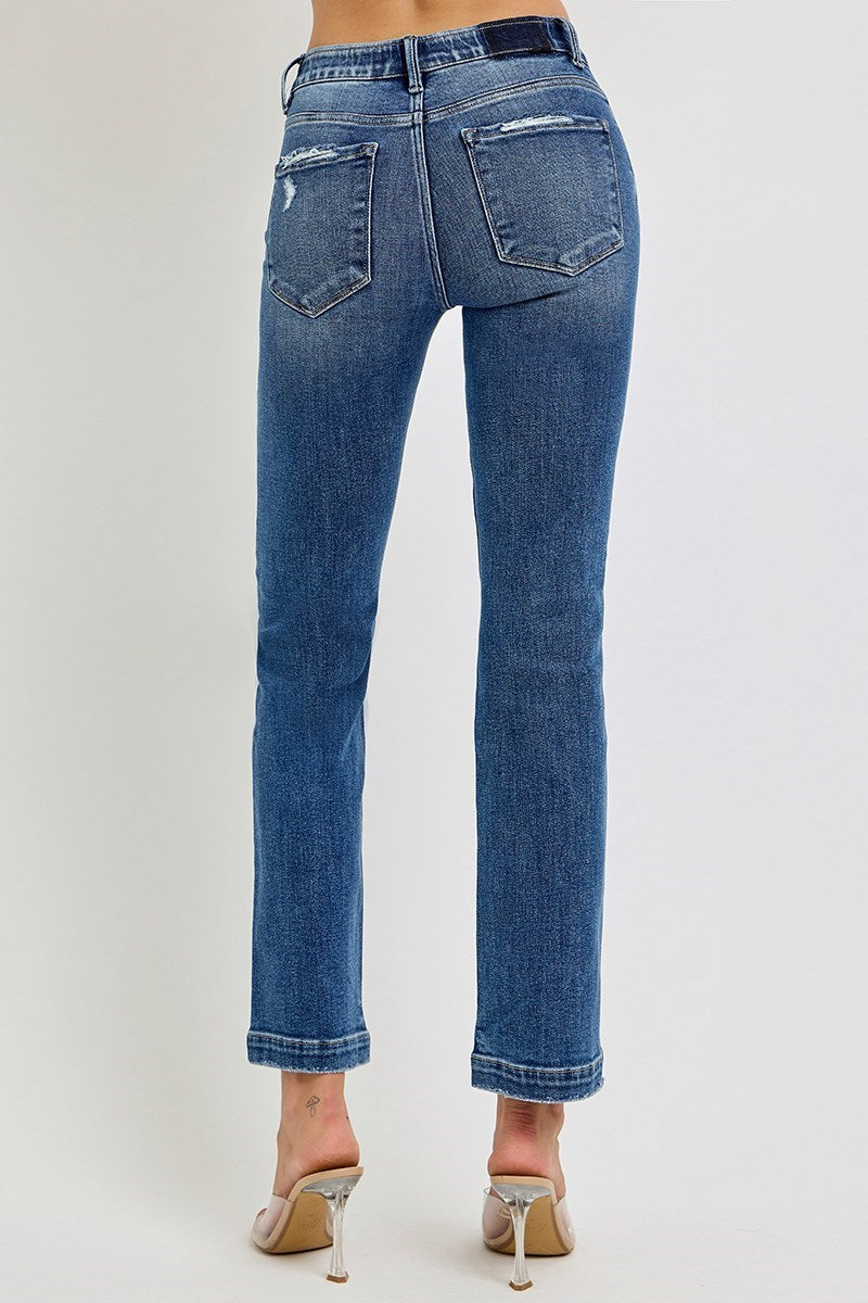 Confidence Curve Mid Rise Straight Jeans