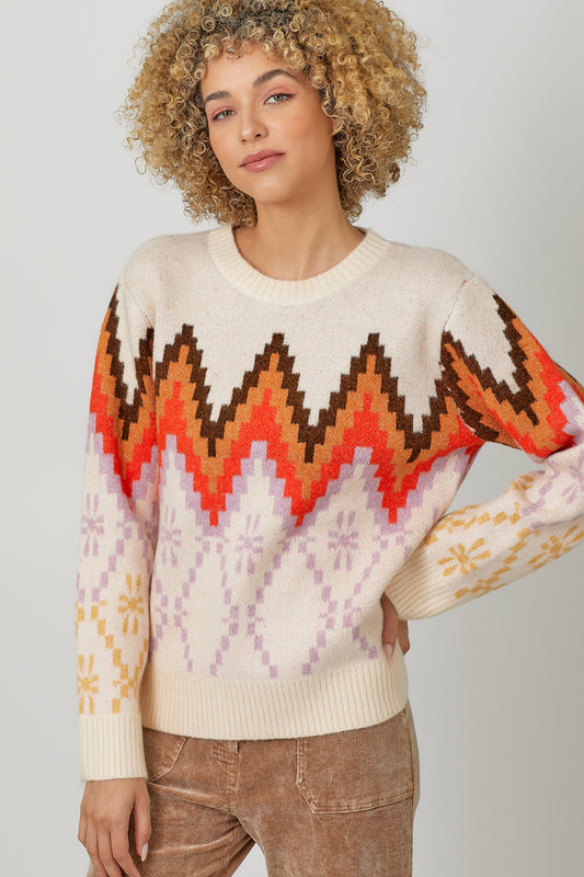 Retro Flair Fair Isle Sweater Pizzazz Beloit