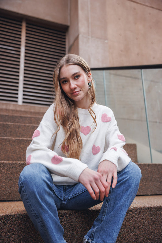 Sweetheart Chenille Sweater