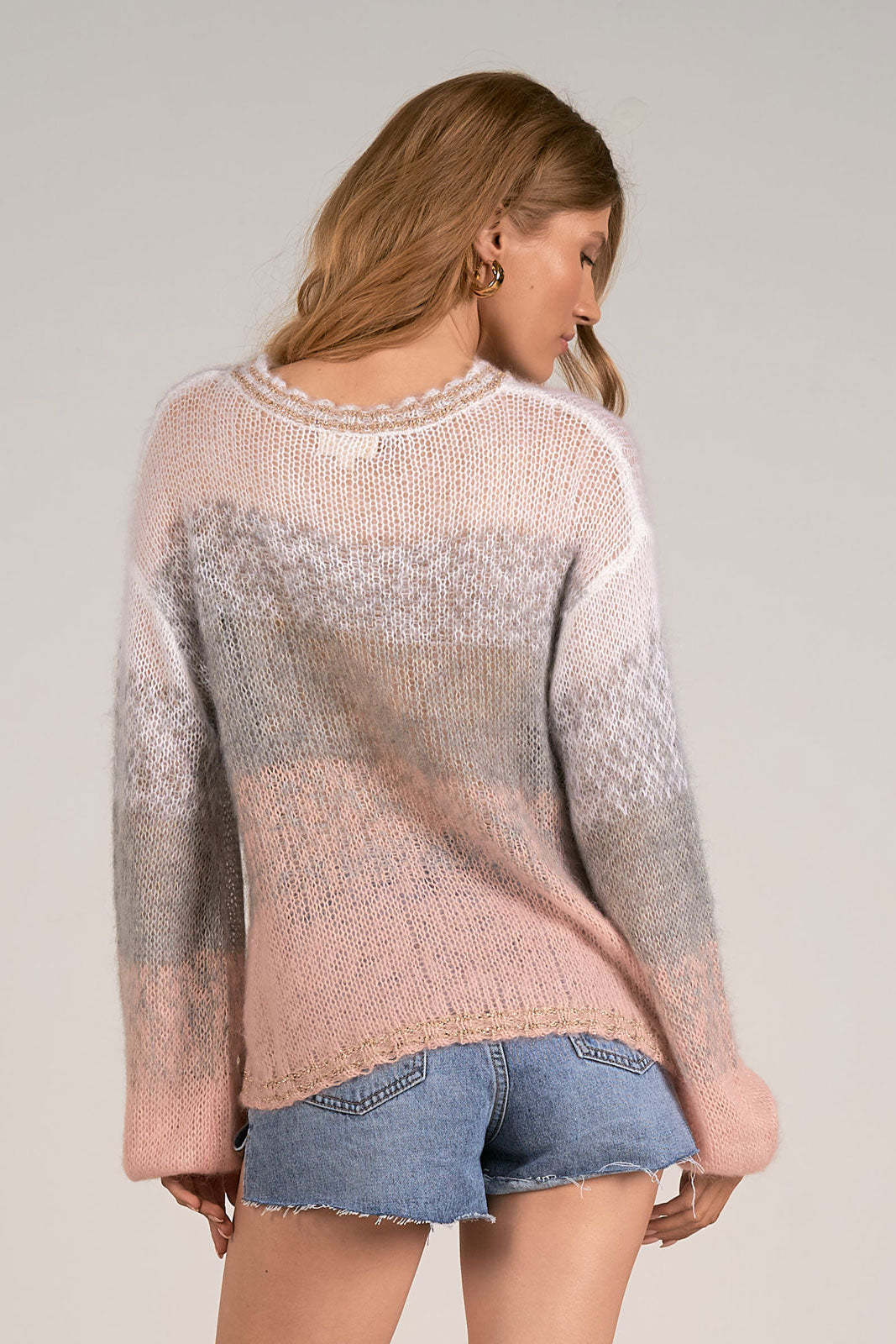 Pastel Ombre Crewneck Sweater