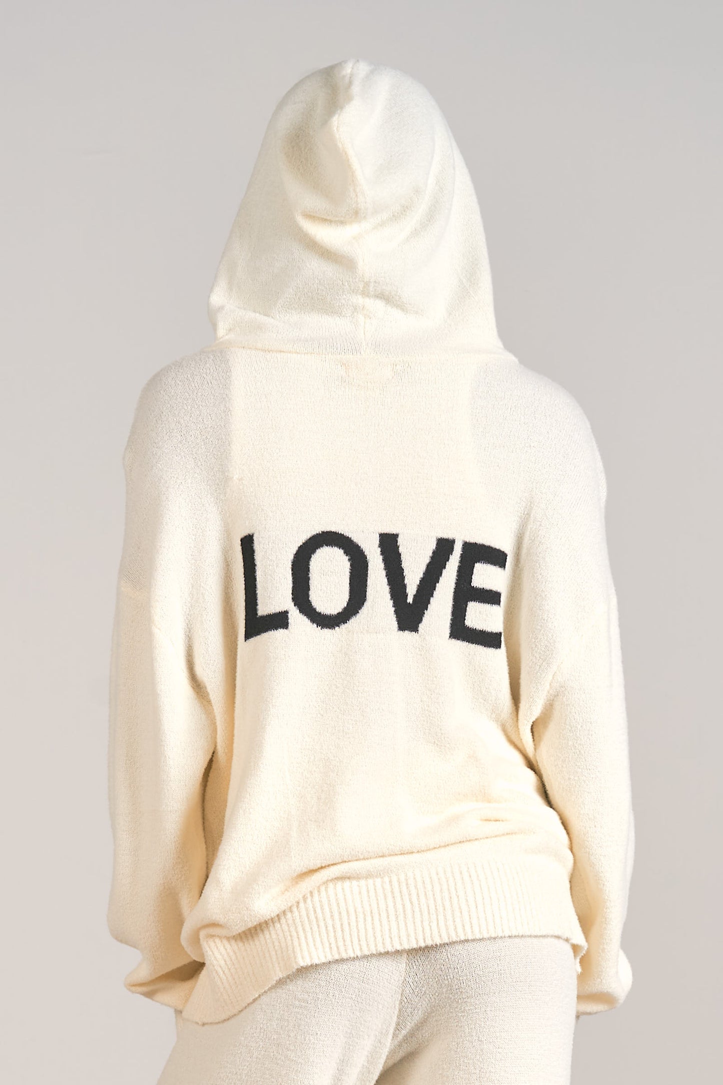 Love Relaxed Chenille Hoodie Sweater