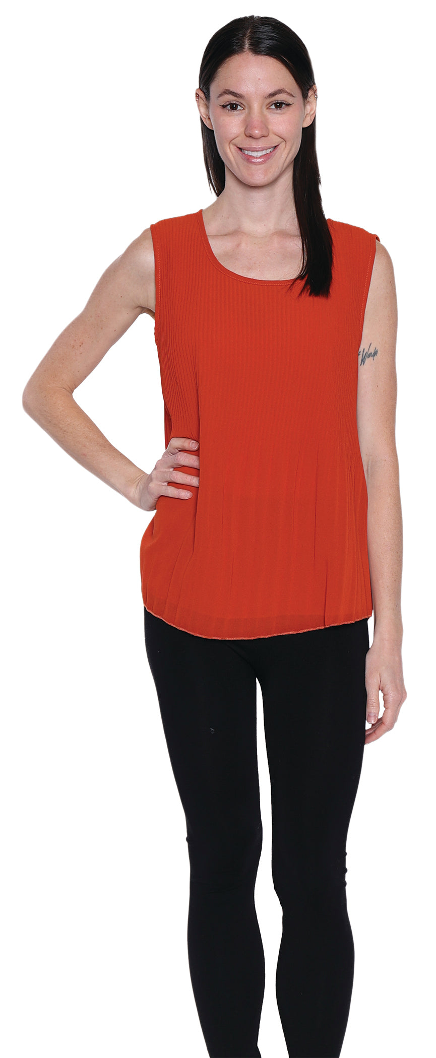 Scoop Neck Sleeveless Tank Top Pizzazz Beloit