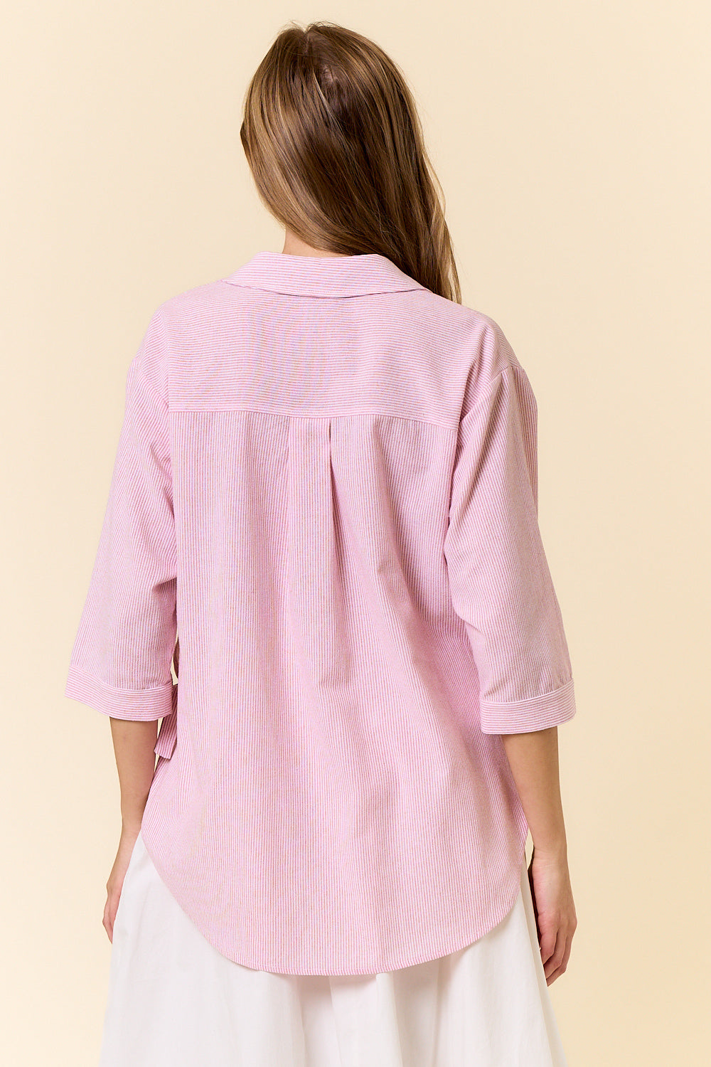 Side Bow Detail Relaxed Fit Top Back View Pizzazz Beloit