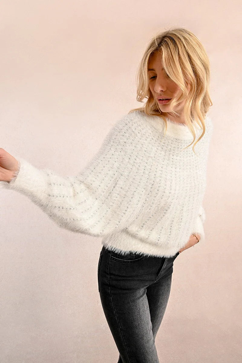 Sparkly Sequin Batwing Sweater Pizzazz Beloit
