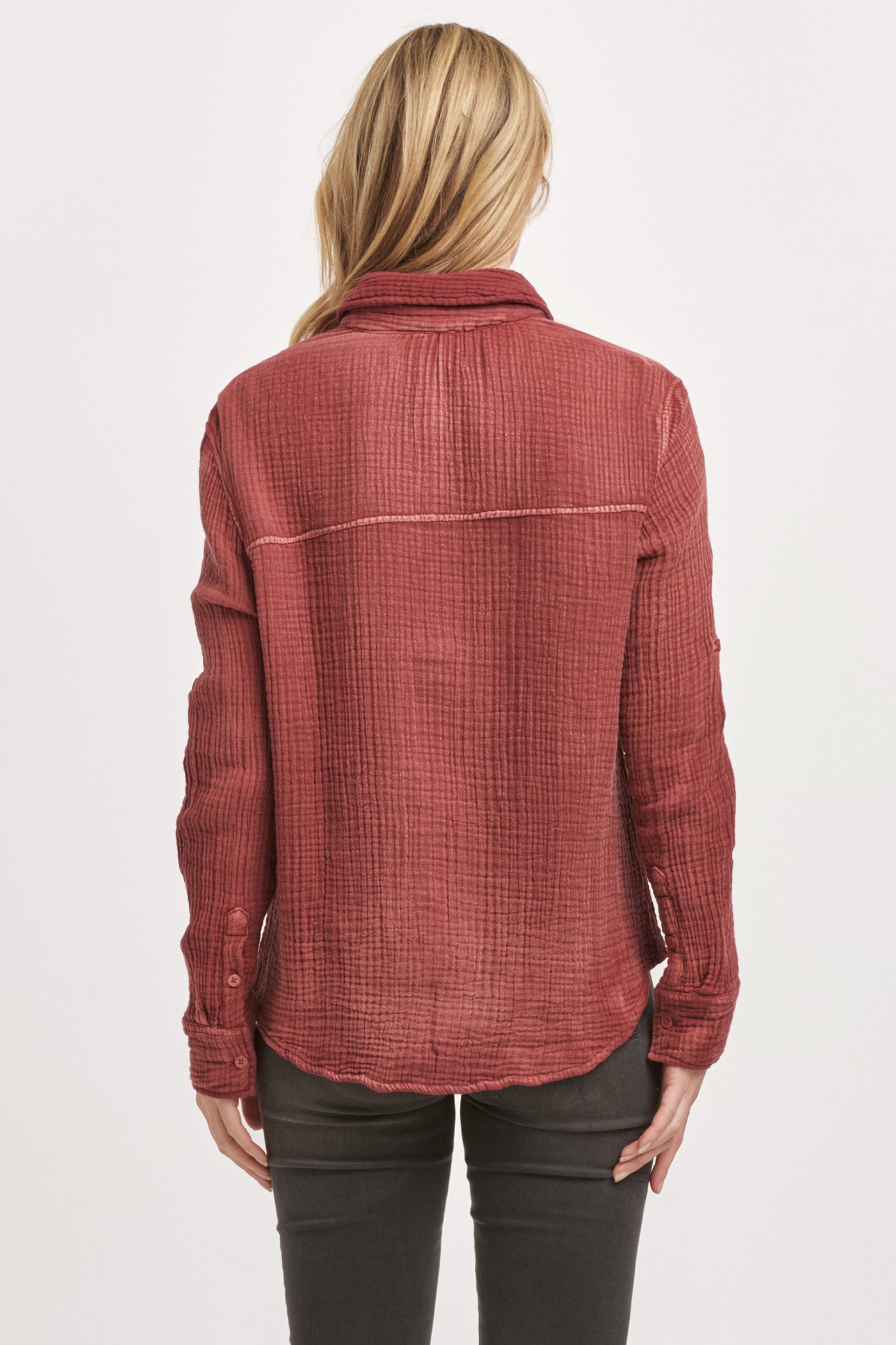 Star Gauze Plum Berry Western Shirt Pizzazz Beloit