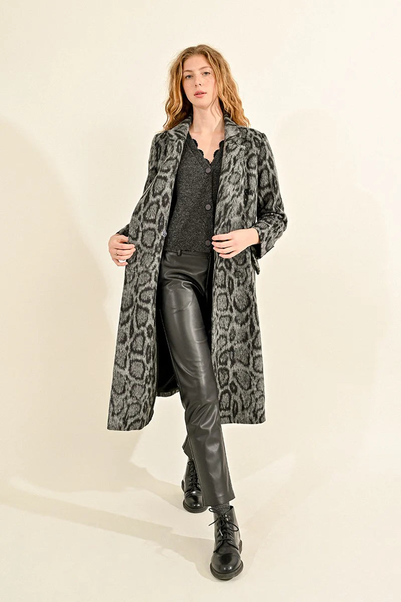 Statement Leopard Print Coat Pizzazz Beloit
