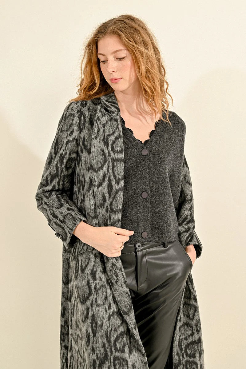 Statement Leopard Print Coat Pizzazz Beloit