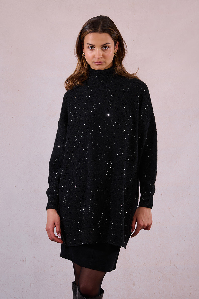 Sparkle & Snuggle Turtleneck Tunic