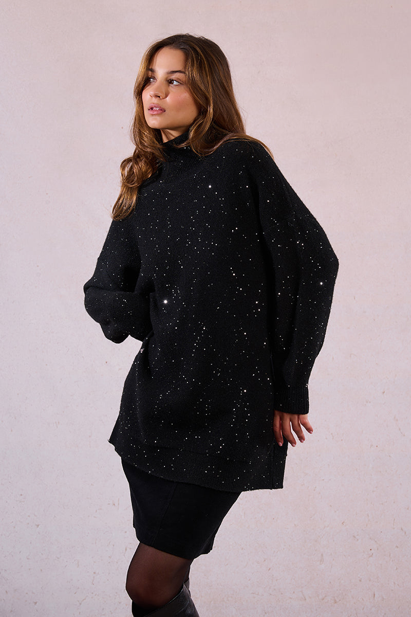 Sparkle & Snuggle Turtleneck Tunic
