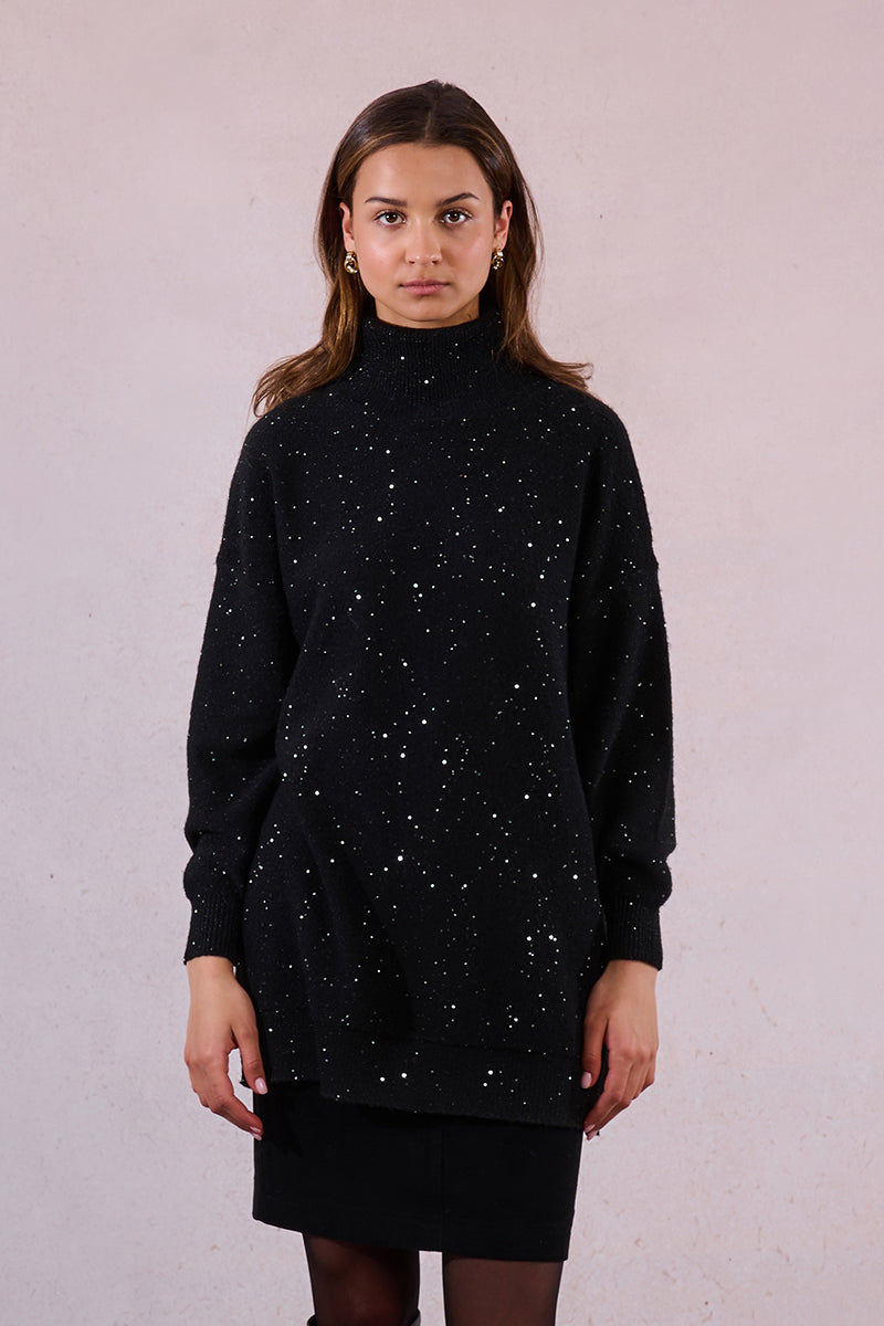 Sparkle & Snuggle Turtleneck Tunic