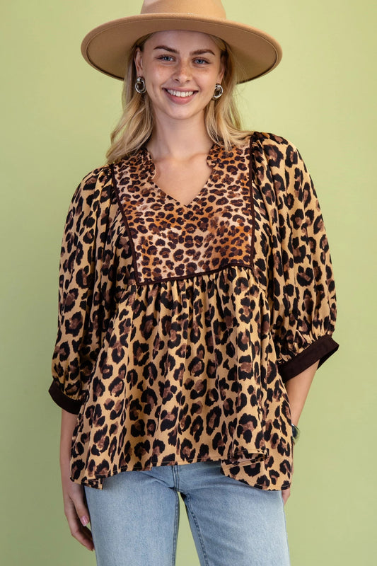 Wild at Heart Babydoll Top