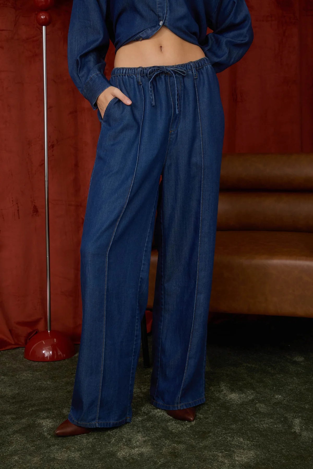 The Front Runner Drawstring Denim Pants