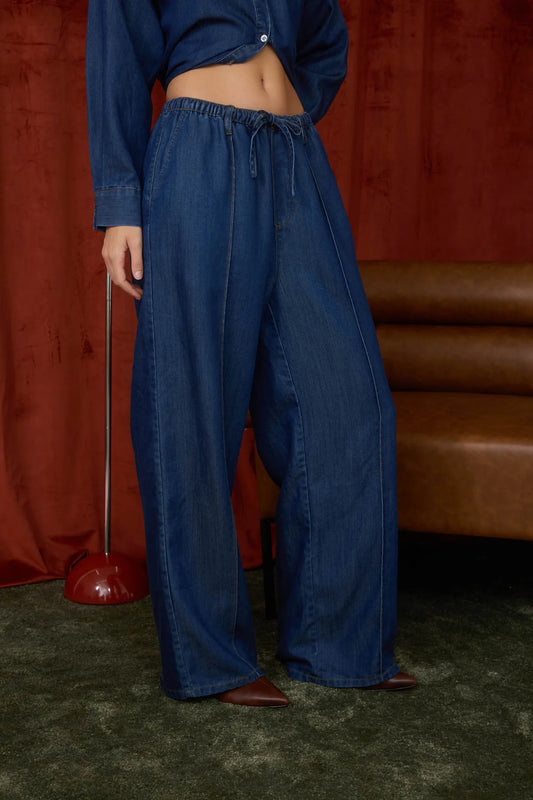 The Front Runner Drawstring Denim Pants